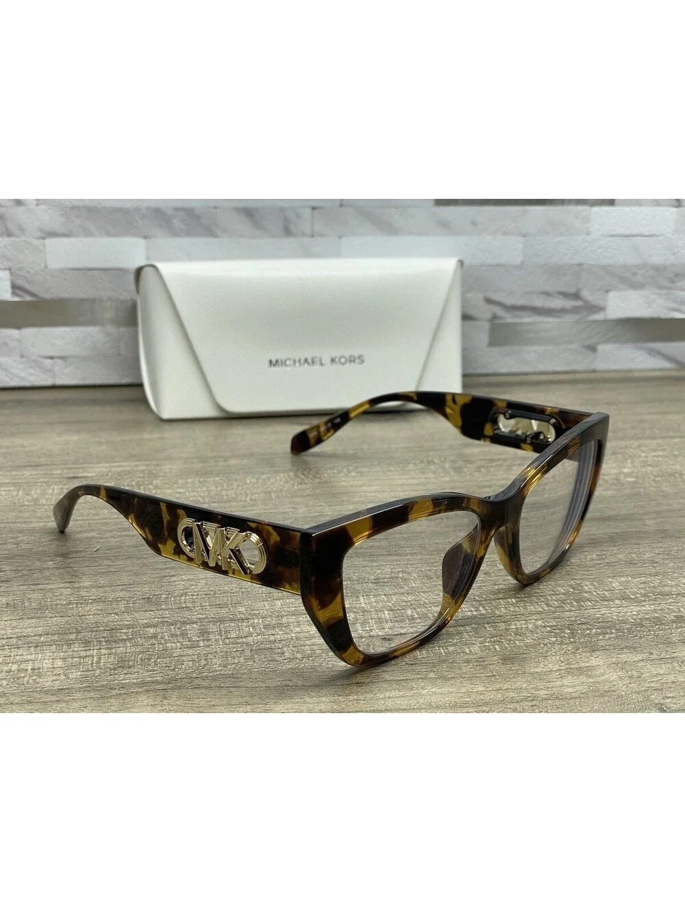 Michael Kors MK 4149U (Puglia) Brown Tortoise Eyeglasses Frames 54-17-145 + Case